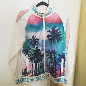 Sunset palm tree jacket